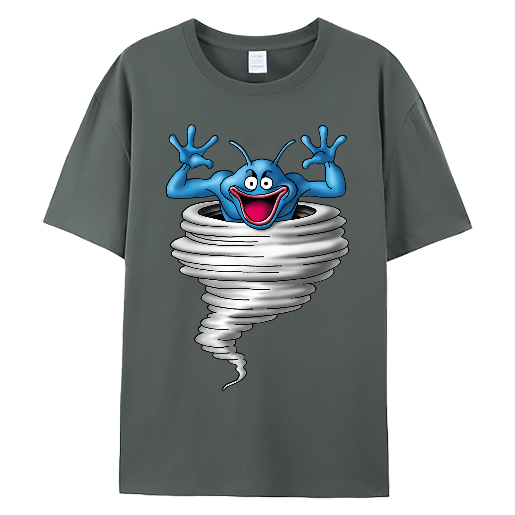 （画像用） ドラゴンクエスト Doragon Kuesuto Dragon Quest 綿100％ メンズ半袖Tシャツ｜肌触りやわらか＆通気性